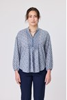 SONNET ZIP BLOUSE - blue porto